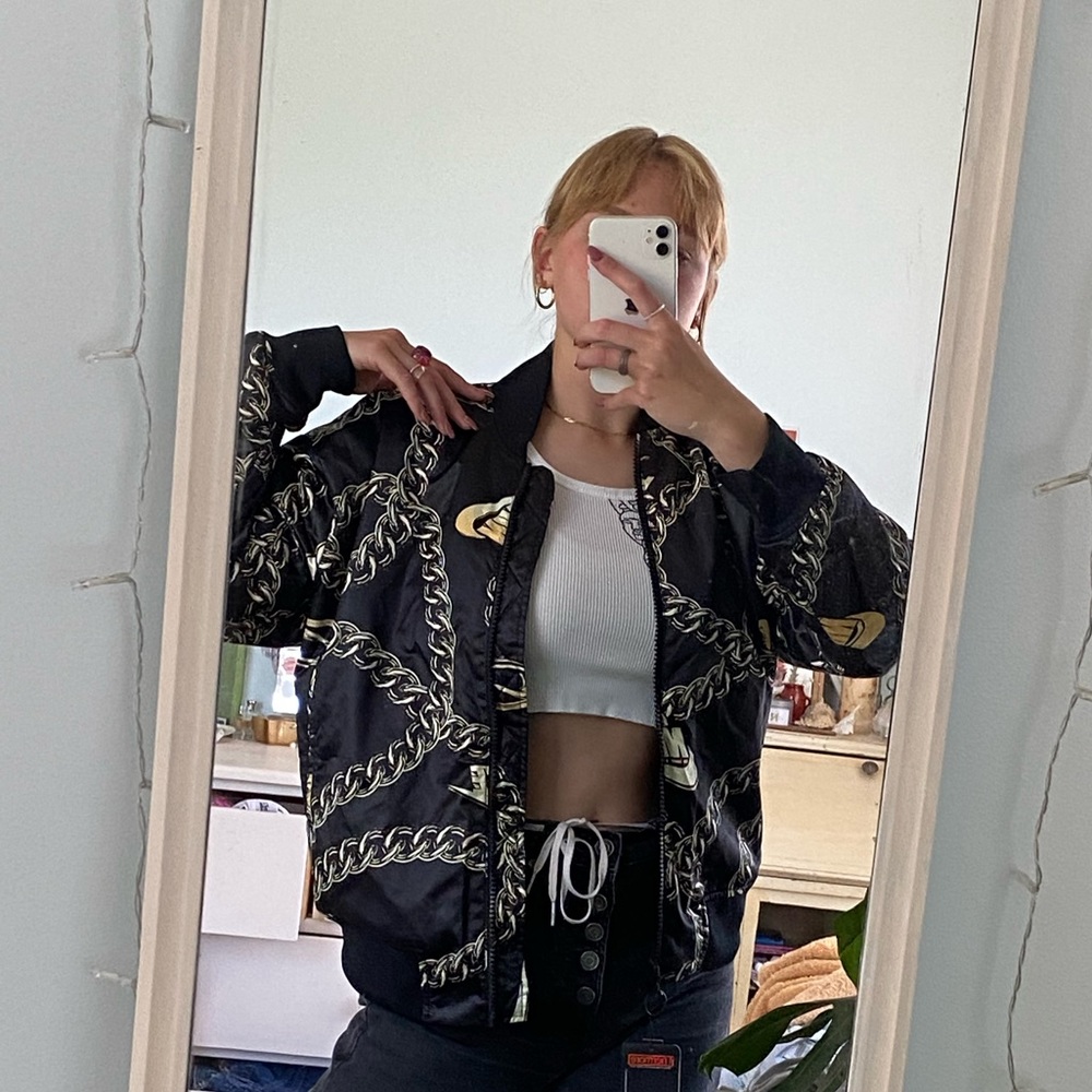 BNWOT Nike chain bomber jacket